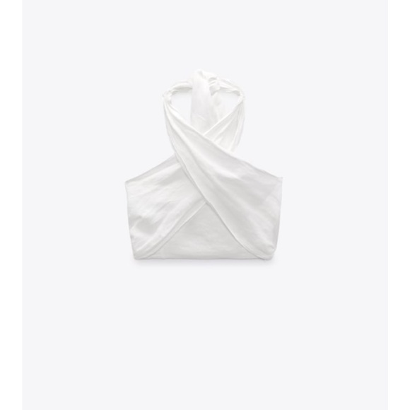 New Criss Cross Tank Summer Tops Sexy Sleeveless Halter Neck | White | S - Picture 4 of 10